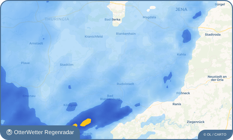 Wetter-Widget-Vorschau mit Vorhersagedaten für Teichröda