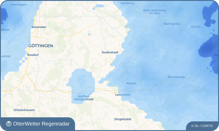 OtterWetter Regenradar-Widget Teistungen