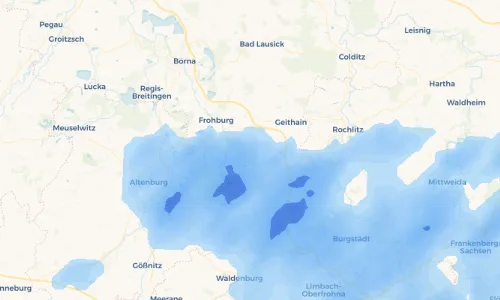 Regenradar Vorschaubild - Aktuelle Niederschläge in Terpitz und Umgebung