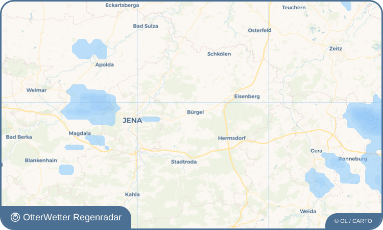 OtterWetter Regenradar-Widget Thalbürgel