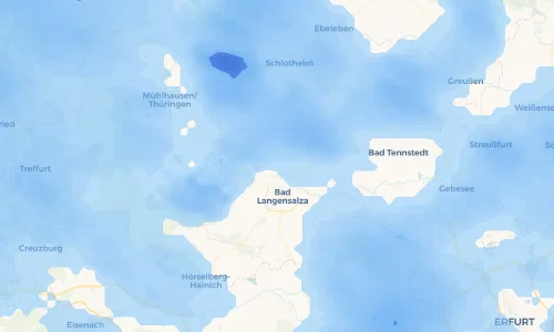 Regenradar Vorschaubild - Aktuelle Niederschläge in Thamsbrück und Umgebung