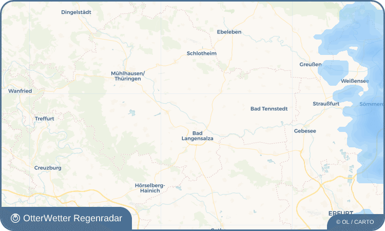 OtterWetter Regenradar-Widget Thamsbrück