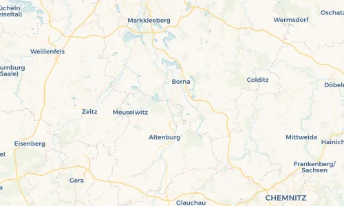 Regenradar Vorschaubild - Aktuelle Niederschläge in Thräna und Umgebung