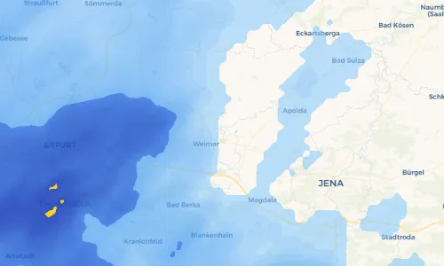 Regenradar Vorschaubild - Aktuelle Niederschläge in Tiefurt und Umgebung