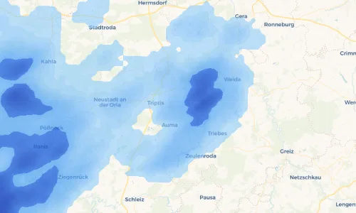 Regenradar Vorschaubild - Aktuelle Niederschläge in Tischendorf und Umgebung