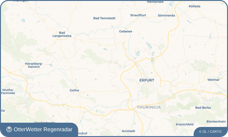 OtterWetter Regenradar-Widget Töttelstädt