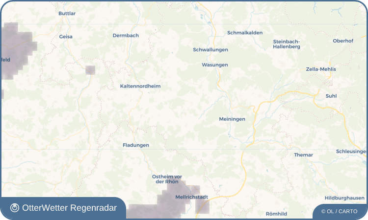Wetter-Widget-Vorschau mit Vorhersagedaten für Träbes