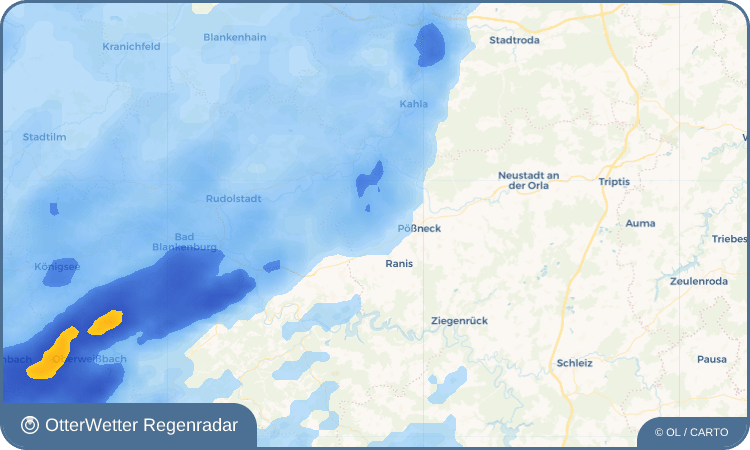 OtterWetter Regenradar-Widget Trannroda