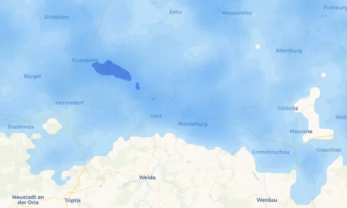 Regenradar Vorschaubild - Aktuelle Niederschläge in Trebnitz und Umgebung