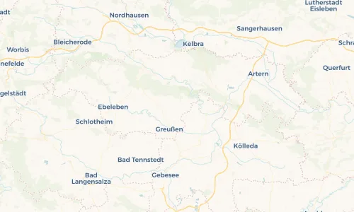 Regenradar Vorschaubild - Aktuelle Niederschläge in Trebra und Umgebung