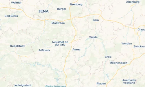 Regenradar Vorschaubild - Aktuelle Niederschläge in Triptis und Umgebung