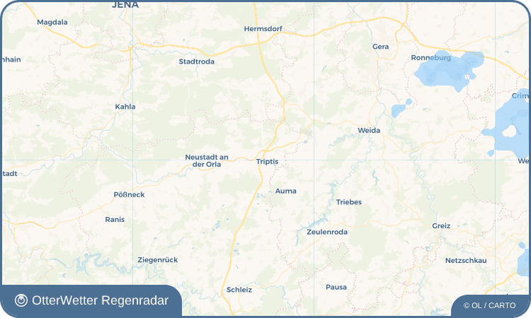 OtterWetter Regenradar-Widget Triptis