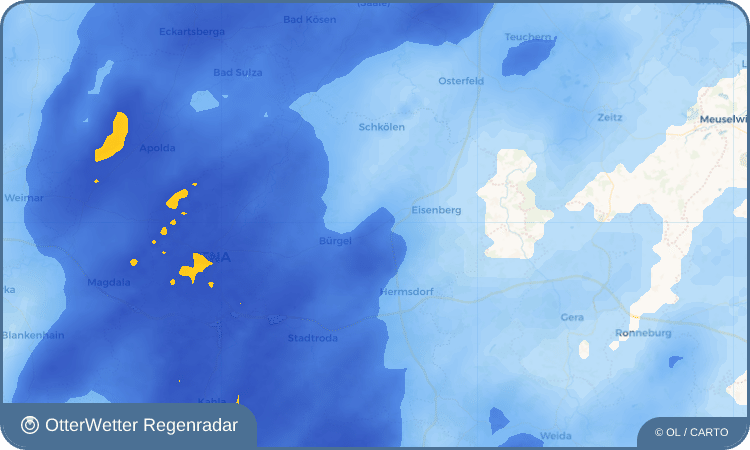 Wetter-Widget-Vorschau mit Vorhersagedaten für Trotz