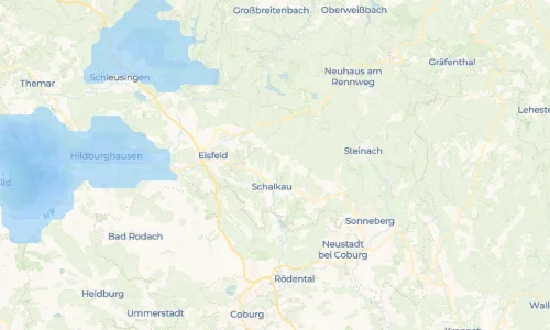 Regenradar-Vorschau: aktuelle Niederschläge in Truckenthal und Umgebung