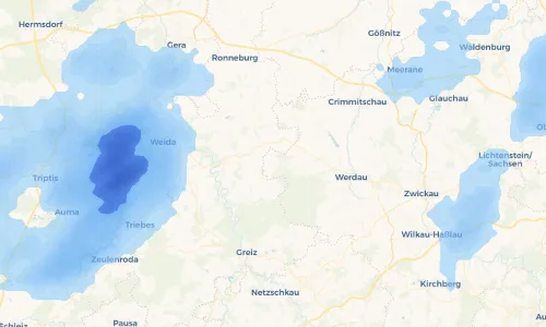 Regenradar Vorschaubild - Aktuelle Niederschläge in Trünzig und Umgebung