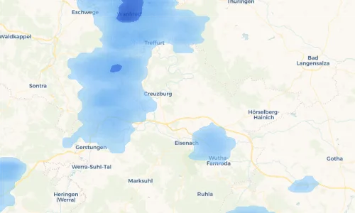 Regenradar Vorschaubild - Aktuelle Niederschläge in Ütteroda und Umgebung