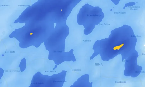 Regenradar Vorschaubild - Aktuelle Niederschläge in Ulrichshalben und Umgebung
