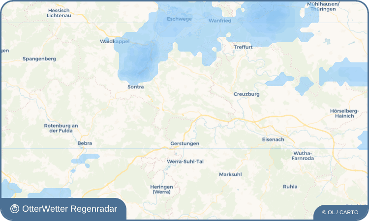 OtterWetter Regenradar-Widget Unhausen