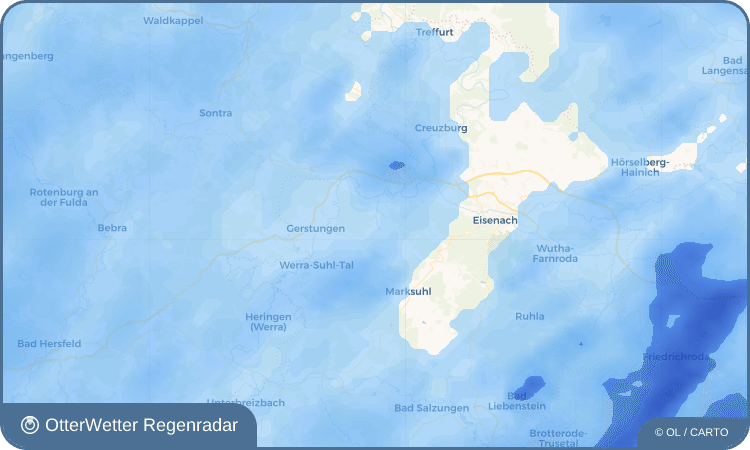 OtterWetter Regenradar-Widget Unterellen