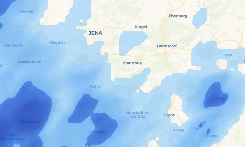 Regenradar Vorschaubild - Aktuelle Niederschläge in Untergneus und Umgebung