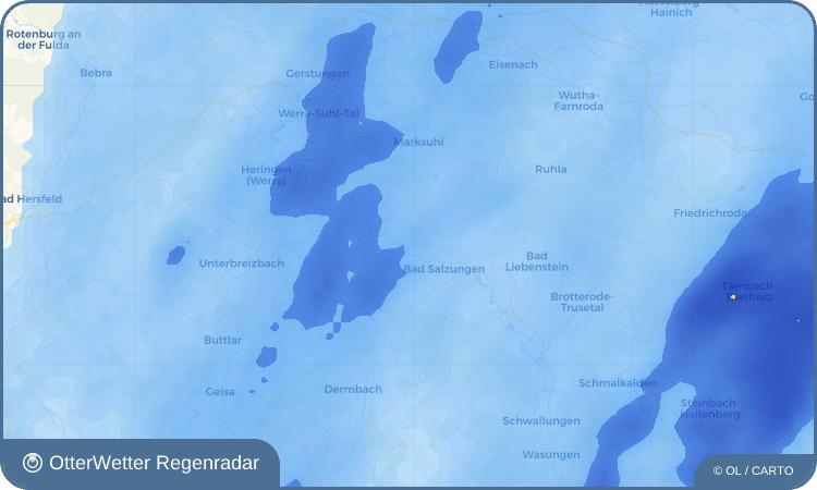 Wetter-Widget-Vorschau mit Vorhersagedaten für Unterrohn