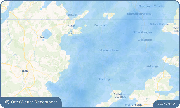 OtterWetter Regenradar-Widget Unterweid