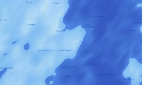 Regenradar Vorschaubild - Aktuelle Niederschläge in Unterweißbach und Umgebung