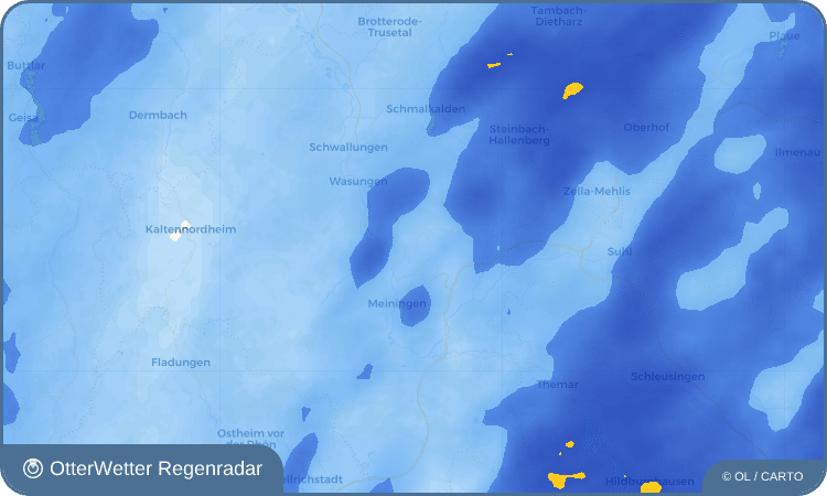 Wetter-Widget-Vorschau mit Vorhersagedaten für Utendorf