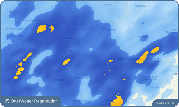 OtterWetter Regenradar-Widget Vesser