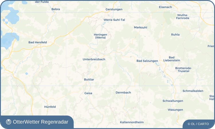 OtterWetter Regenradar-Widget Völkershausen