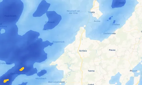 Regenradar Vorschaubild - Aktuelle Niederschläge in Volkmannsdorf und Umgebung