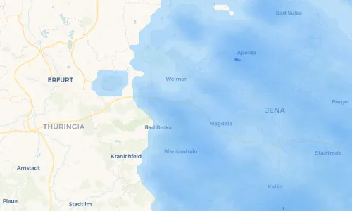 Regenradar Vorschaubild - Aktuelle Niederschläge in Vollersroda und Umgebung