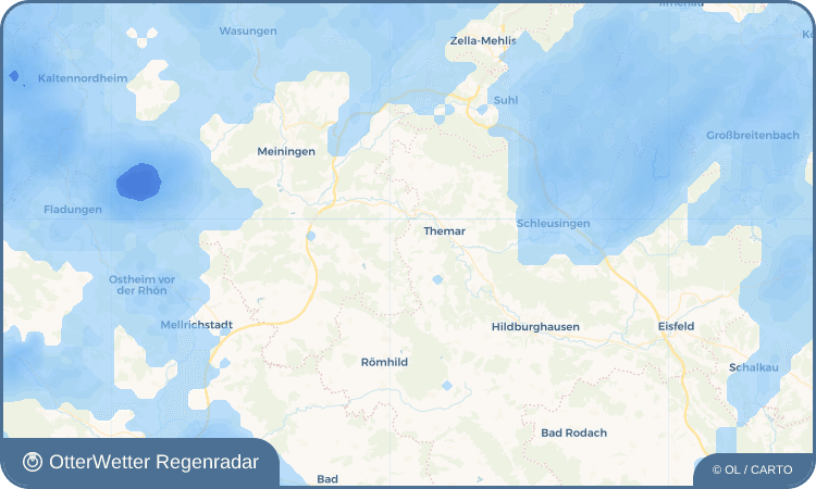 OtterWetter Regenradar-Widget Wachenbrunn