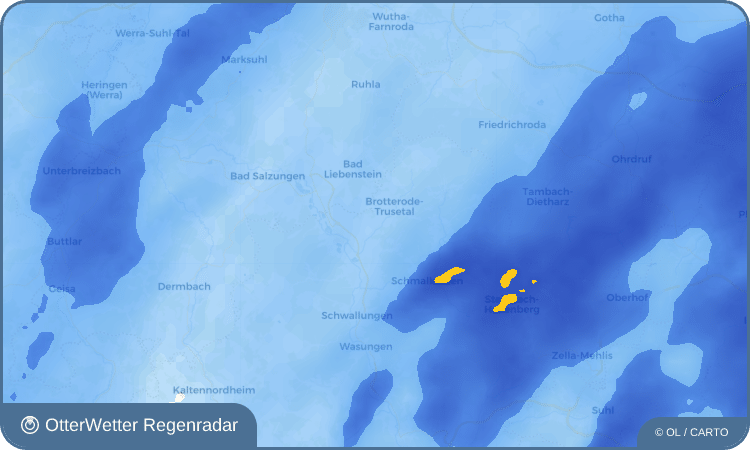 OtterWetter Regenradar-Widget Wahles