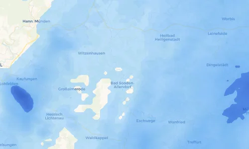 Regenradar Vorschaubild - Aktuelle Niederschläge in Wahlhausen und Umgebung
