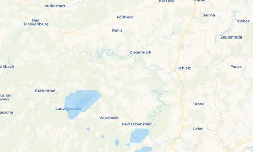 Regenradar Vorschaubild - Aktuelle Niederschläge in Weisbach und Umgebung