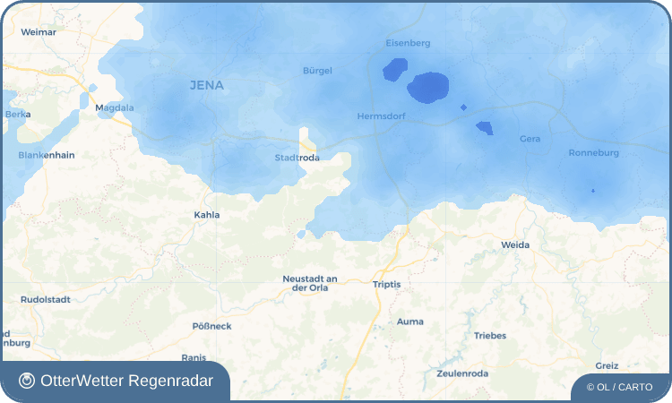 Wetter-Widget-Vorschau mit Vorhersagedaten für Weißbach