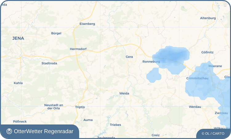 OtterWetter Regenradar-Widget Weißig