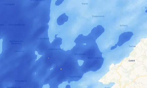 Regenradar Vorschaubild - Aktuelle Niederschläge in Weitisberga und Umgebung
