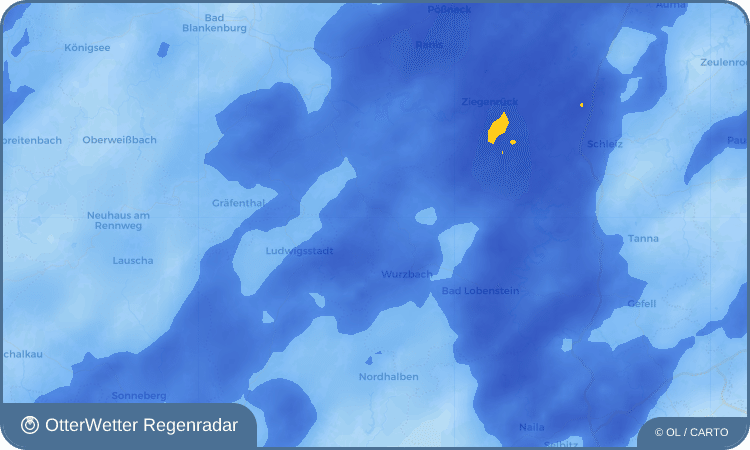 OtterWetter Regenradar-Widget Weitisberga