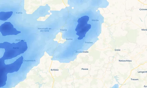 Regenradar Vorschaubild - Aktuelle Niederschläge in Wenigenauma und Umgebung