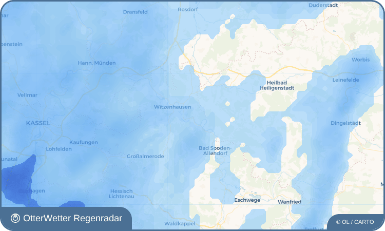 OtterWetter Regenradar-Widget Werleshausen