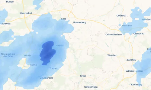 Regenradar Vorschaubild - Aktuelle Niederschläge in Wernsdorf und Umgebung