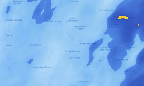 Regenradar Vorschaubild - Aktuelle Niederschläge in Wernshausen und Umgebung