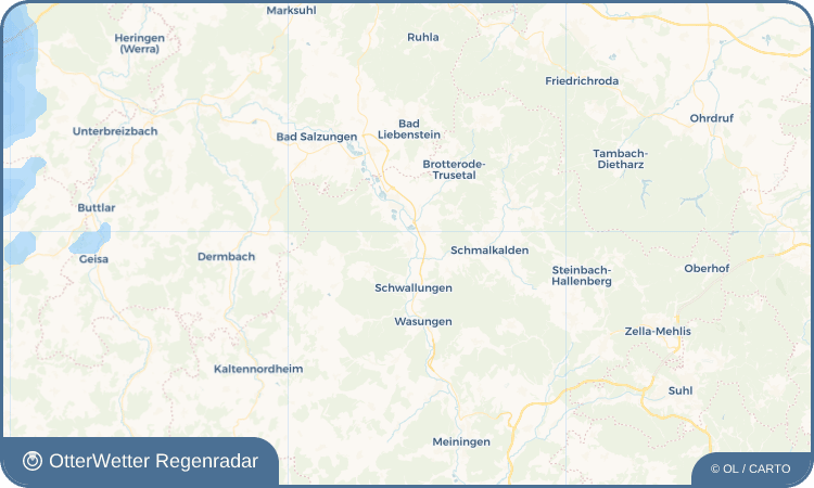 OtterWetter Regenradar-Widget Wernshausen