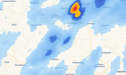 Regenradar Vorschaubild - Aktuelle Niederschläge in Wilchwitz und Umgebung