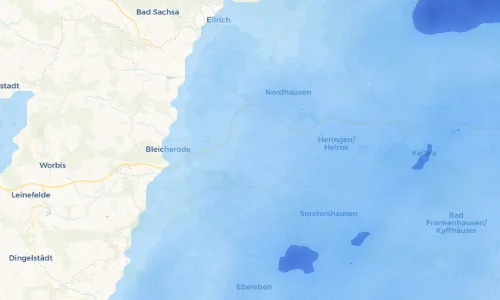 Regenradar Vorschaubild - Aktuelle Niederschläge in Wollersleben und Umgebung