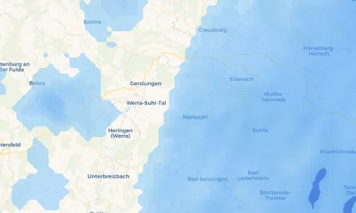 Regenradar Vorschaubild - Aktuelle Niederschläge in Wünschensuhl und Umgebung