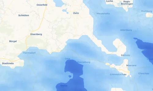 Regenradar Vorschaubild - Aktuelle Niederschläge in Wüstenhain und Umgebung