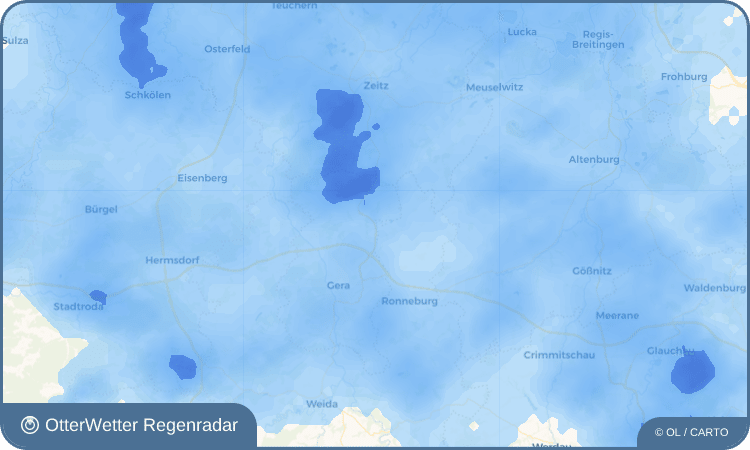 OtterWetter Regenradar-Widget Wüstenhain